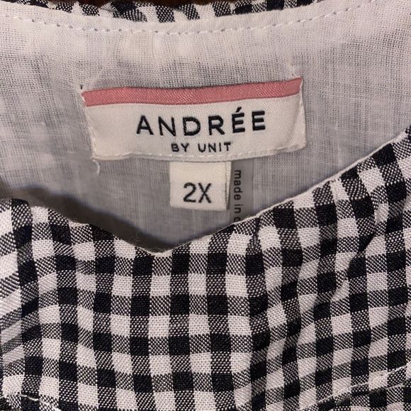 Andree By Unit Dress Women’s Size 2X Black White - Picture 4 of 8